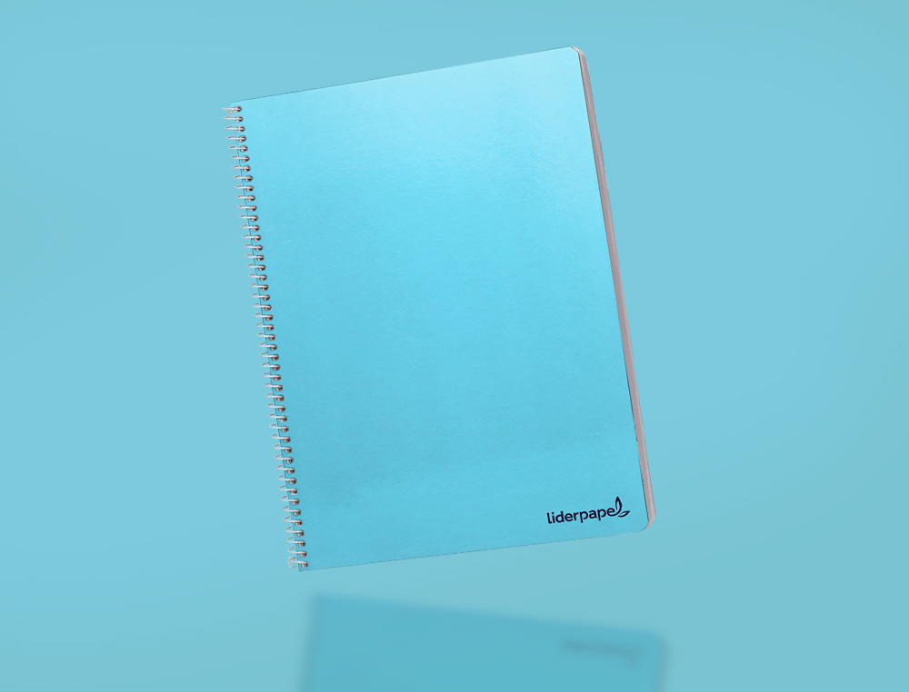 CUADERNO ESPIRAL LIDERPAPEL FOLIO SMART TAPA BLANDA 80H 60GR CUADRO 5MM CON MARGEN COLORES SURTIDOS