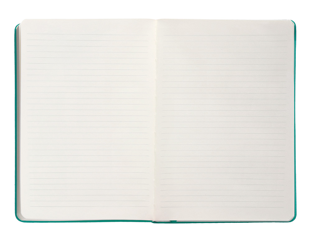 CUADERNO CON GOMILLA ANTARTIK NOTES TAPA DURA A5 HOJAS RAYAS TURQUESA 100 HOJAS 80 GR FSC