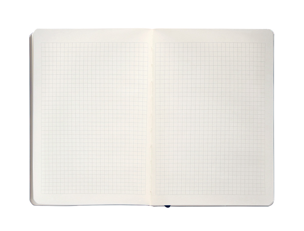 CUADERNO CON GOMILLA ANTARTIK NOTES TAPA BLANDA A5 HOJAS CUADRICULA AZUL MARINO 80 HOJAS 80 GR FSC