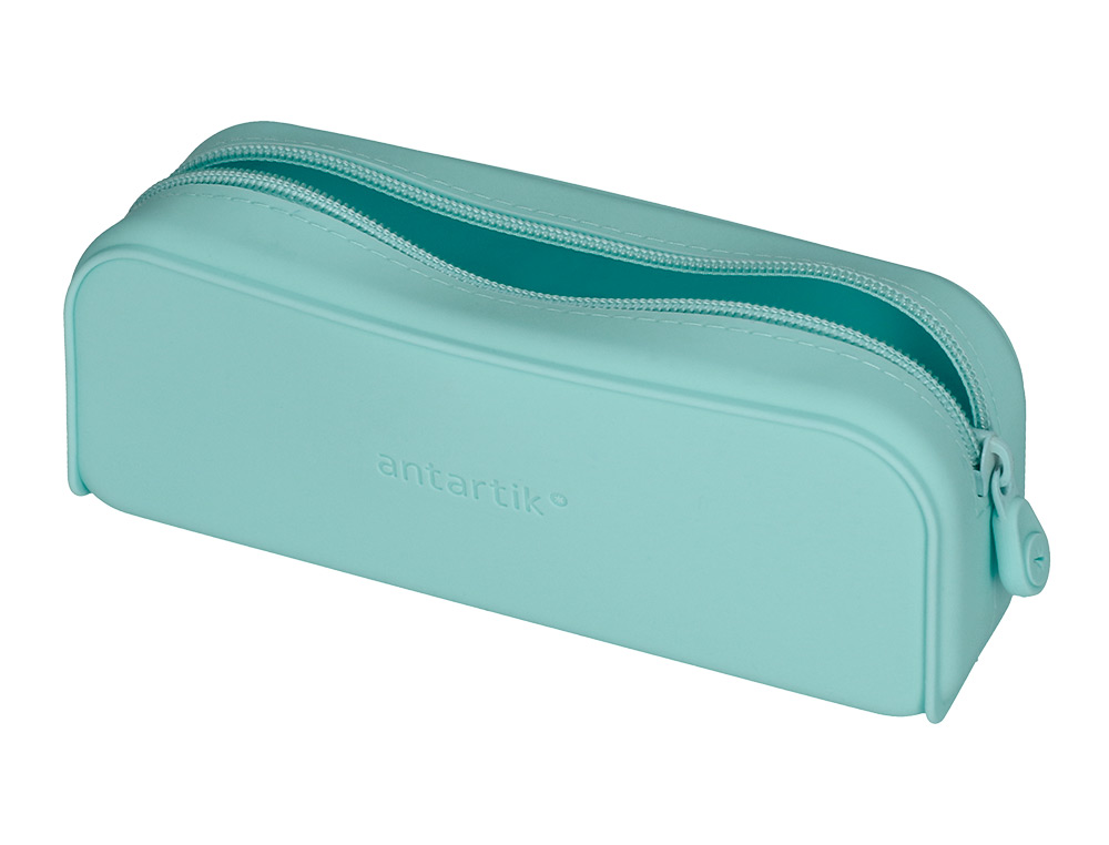 ESTUCHE PORTATODO ANTARTIK PRISMA SILICONA SOFT RECTANGULAR 185X50X75 MM MENTA