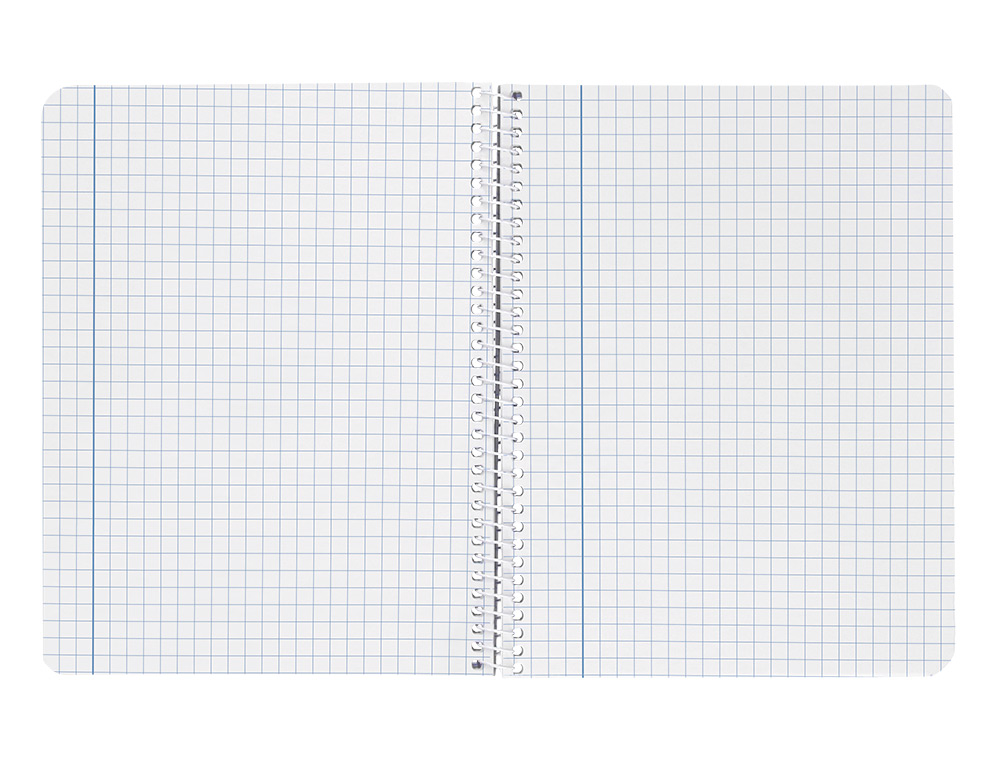 CUADERNO ESPIRAL LIDERPAPEL A4 WITTY TAPA DURA 80H 90GR CUADRO 6MM CON MARGEN COLORES SURTIDOS