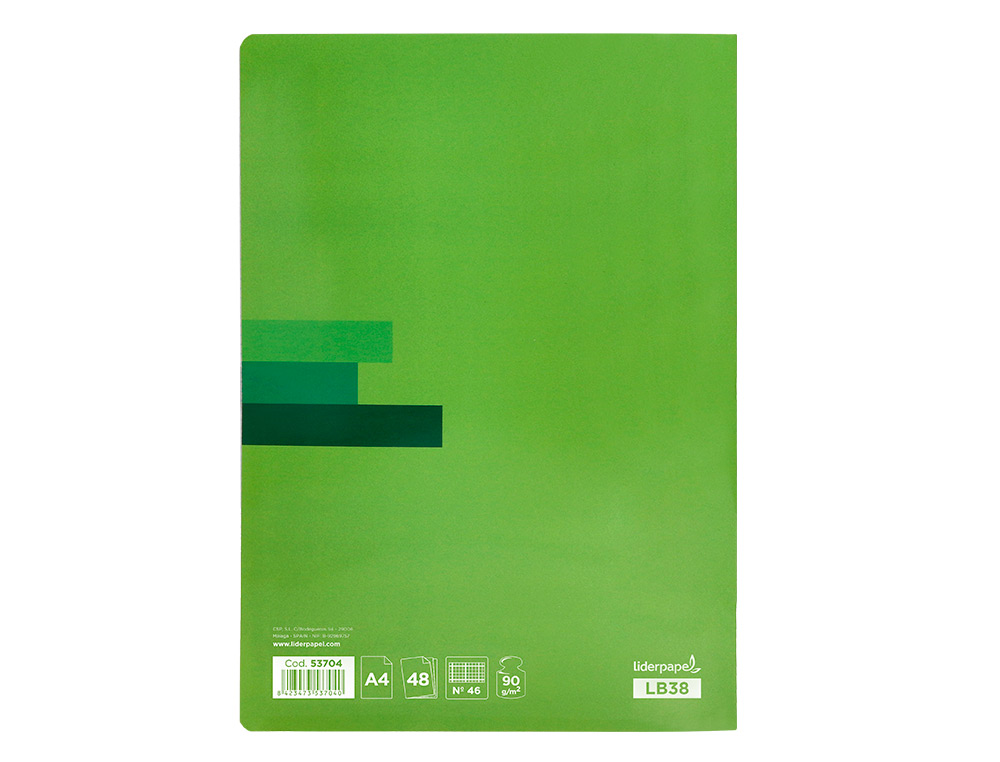 LIBRETA LIDERPAPEL SCRIPTUS A4 48 HOJAS 90G/M2 RAYADO Nº46