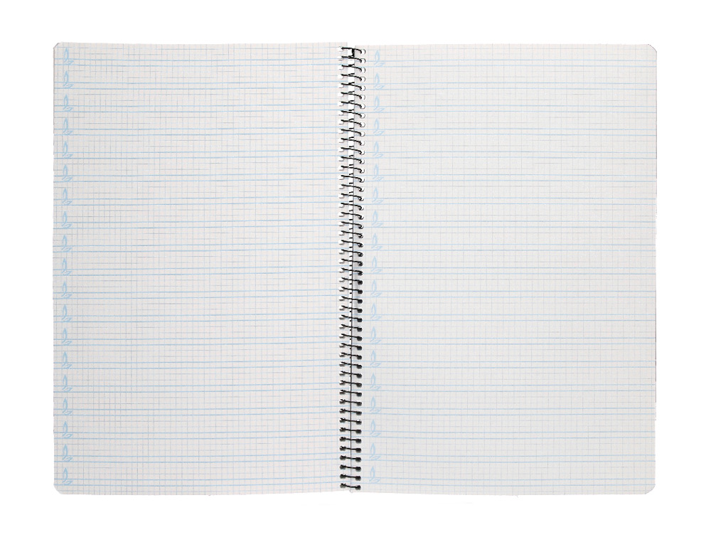 CUADERNO ESPIRAL LIDERPAPEL FOLIO PAUTAGUIA TAPA DURA 80H 75GR CUADRO PAUTADO 4MM CON MARGEN COLORES SURTIDOS