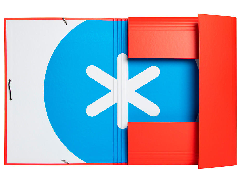 CARPETA ANTARTIK GOMAS TRES SOLAPAS CARTON FORRADO A4 COLORES SURTIDOS