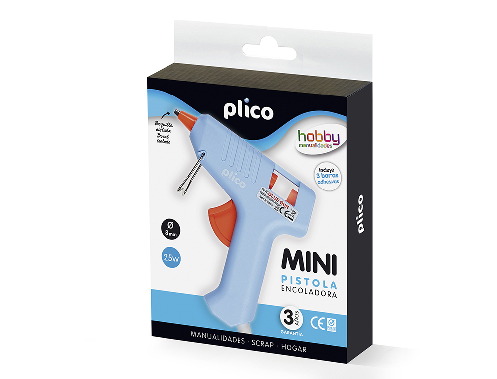 PISTOLA DE SILICONA CALIENTE MINI PLICO 25 W