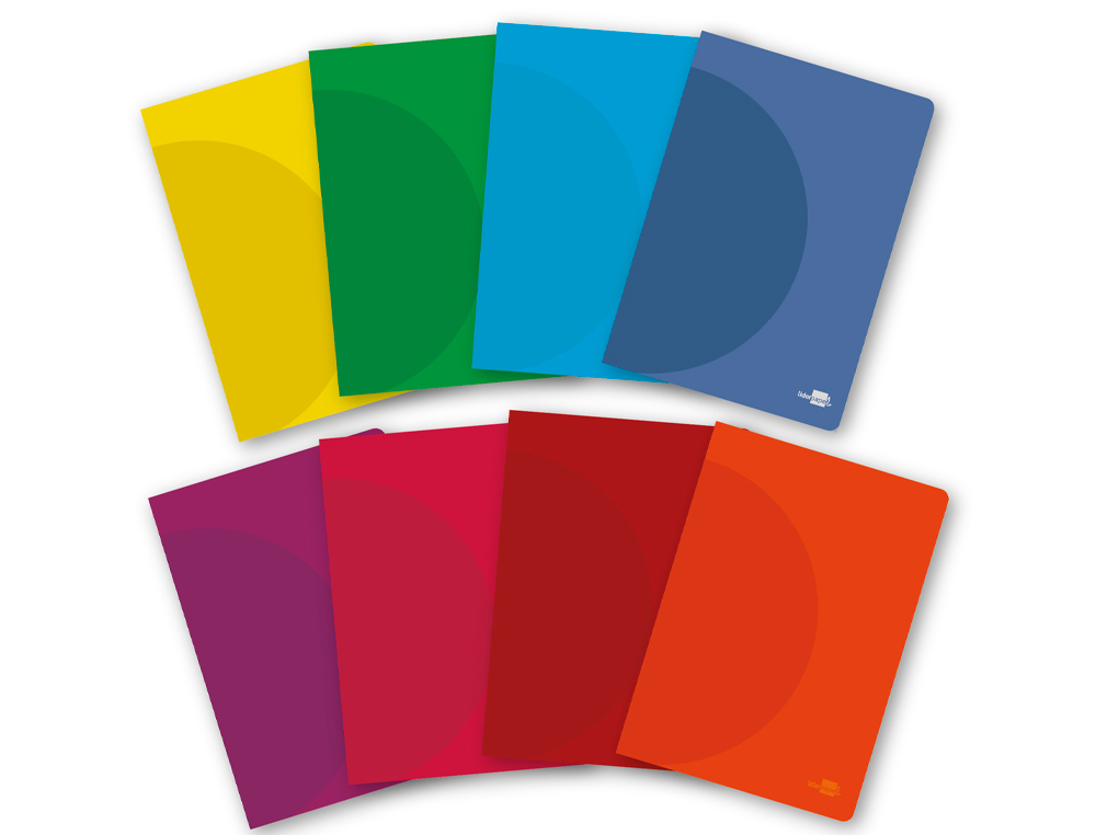 LIBRETA LIDERPAPEL 360 TAPA DE PLASTICO A5 48 HOJAS 90G/M2 CUADRO 3MM CON MARGEN COLORES SURTIDOS