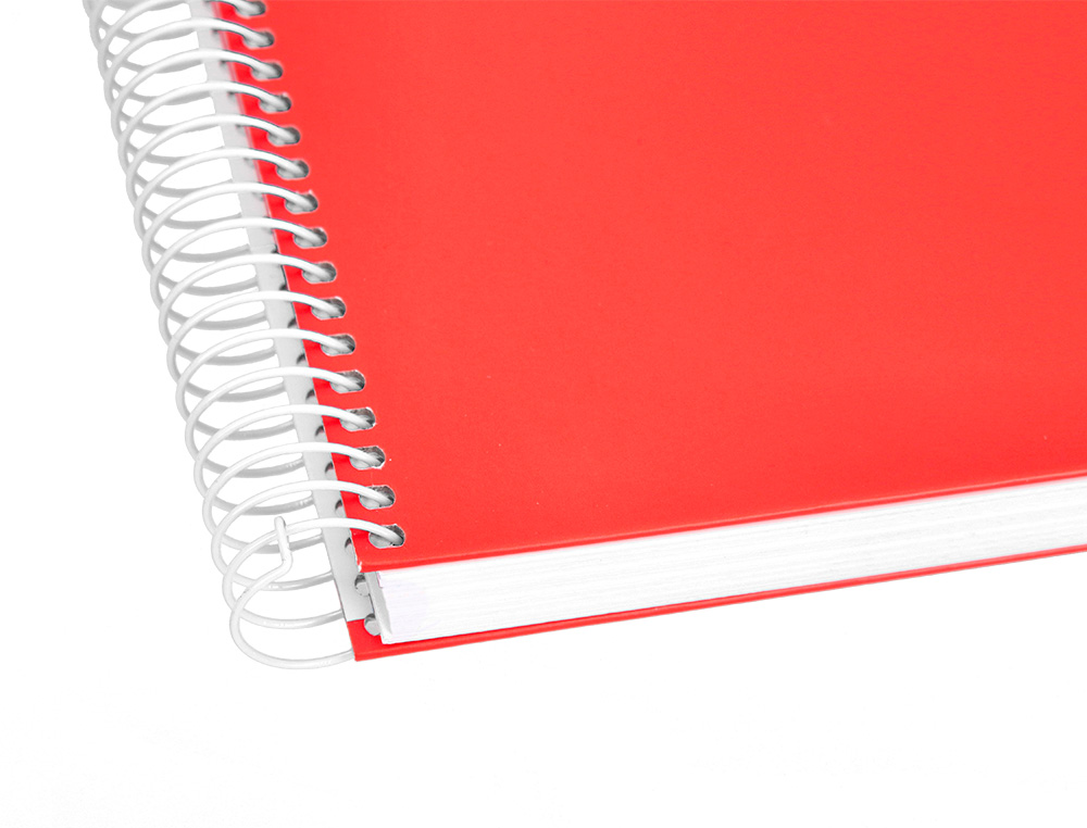 CUADERNO ESPIRAL LIDERPAPEL A5 CRAFTY TAPA FORRADA 80H 90 GR CUADRO 4MM CON MARGEN COLORES SURTIDOS