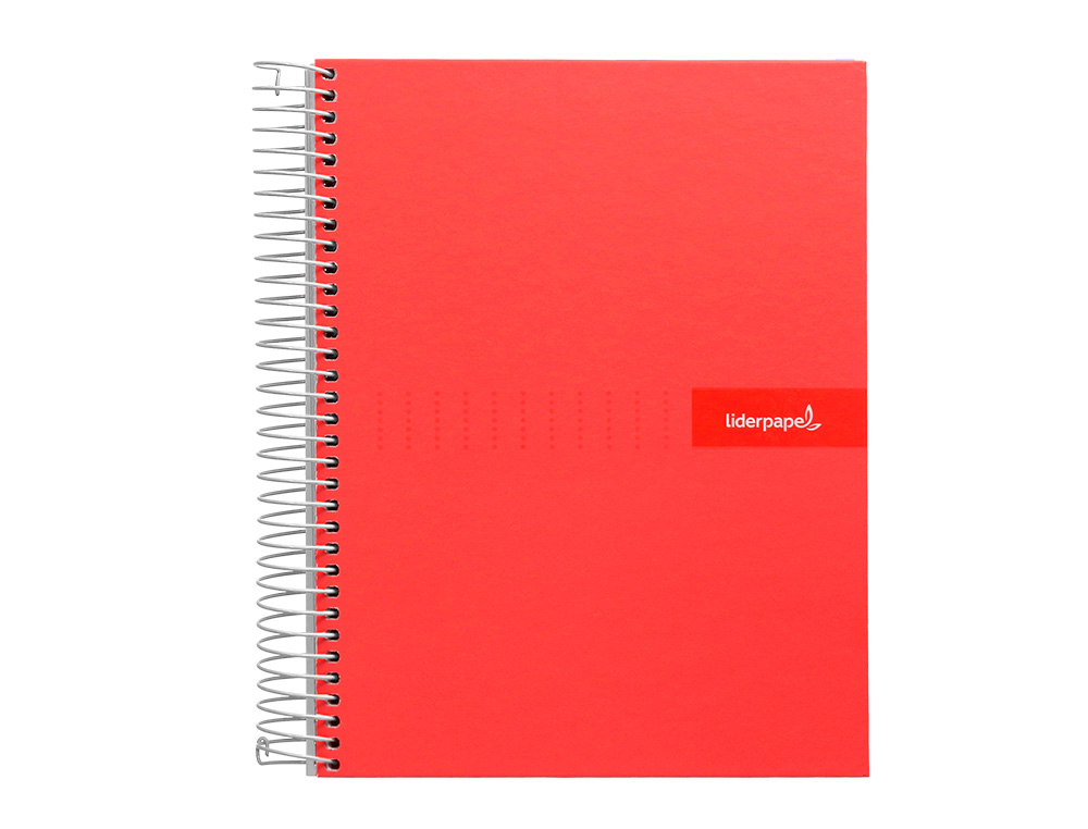CUADERNO ESPIRAL LIDERPAPEL A5 CRAFTY TAPA FORRADA 80H 90 GR CUADRO 4MM CON MARGEN COLORES SURTIDOS