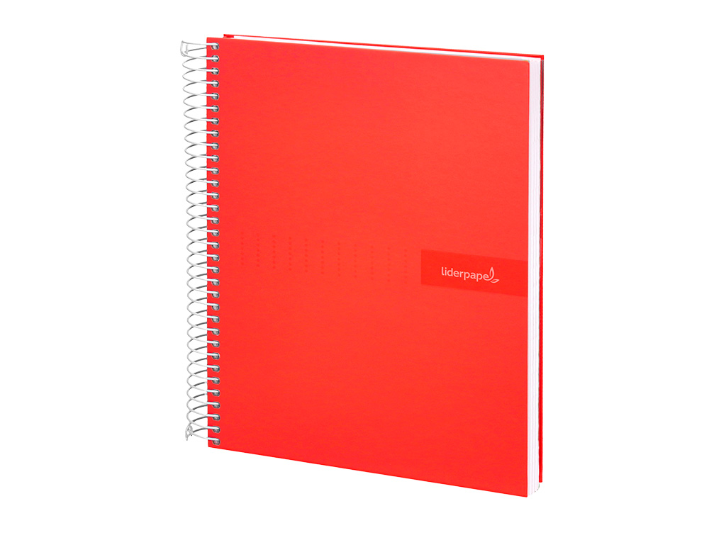 CUADERNO ESPIRAL LIDERPAPEL A5 CRAFTY TAPA FORRADA 80H 90 GR CUADRO 4MM CON MARGEN COLORES SURTIDOS