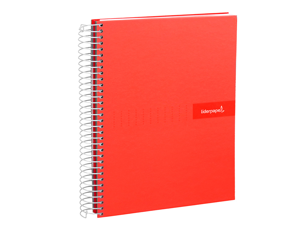 CUADERNO ESPIRAL LIDERPAPEL A5 CRAFTY TAPA FORRADA 80H 90 GR CUADRO 4MM CON MARGEN COLORES SURTIDOS