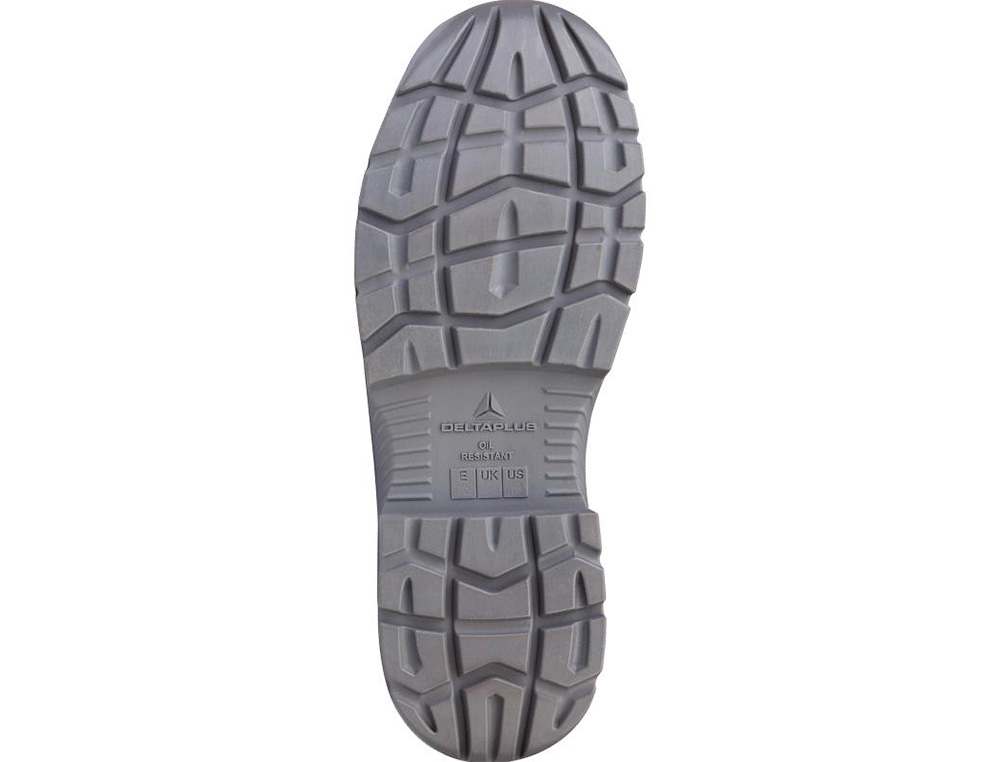 ZAPATOS DE SEGURIDAD DELTAPLUS PIEL CRUPON PIGMENTADA SUELA PU BI DENSIDAD COLOR NEGRO TALLA 43