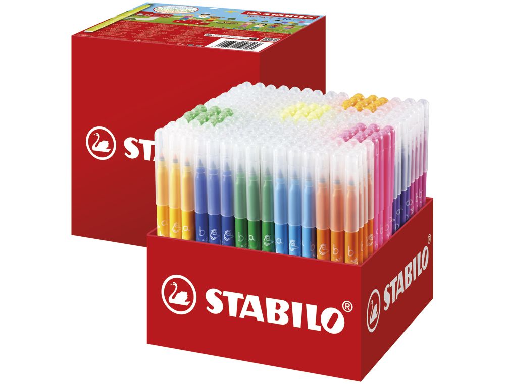 LAPICES DE COLORES STABILO TRIO AZ SCHOOL PACK DE 240 UNIDADES SURTIDAS 20 COLORES