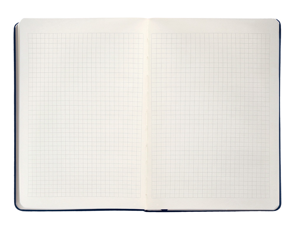 CUADERNO CON GOMILLA ANTARTIK NOTES TAPA DURA A5 HOJAS CUADRICULA AZUL MARINO 100 HOJAS 80 GR FSC