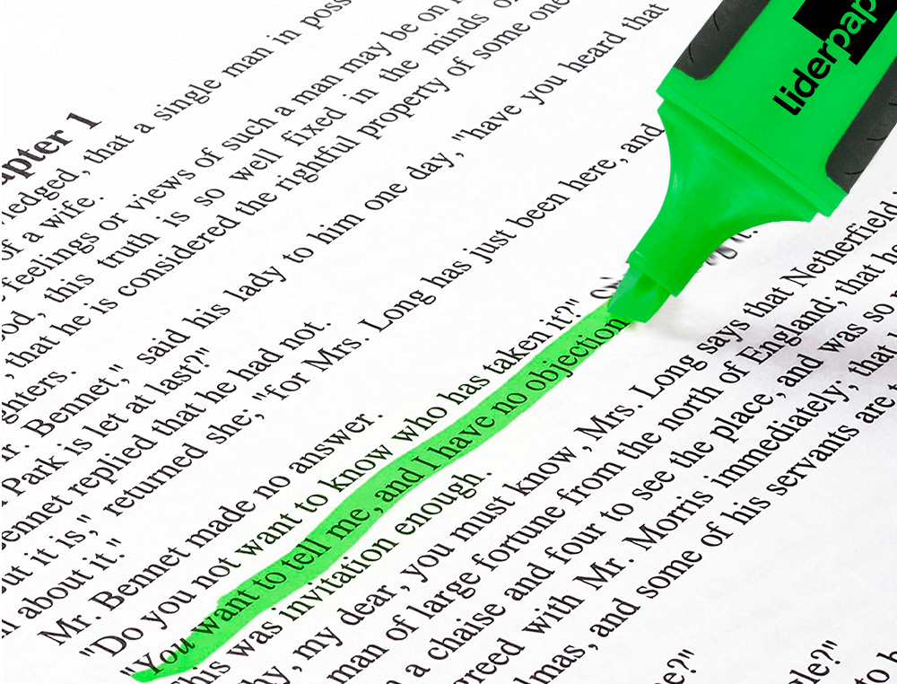 ROTULADOR LIDERPAPEL MINI FLUORESCENTE VERDE